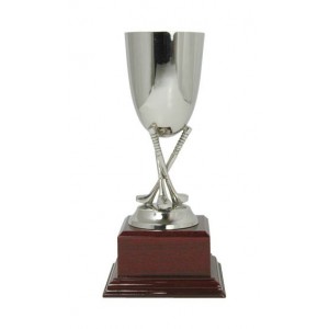 Cross Golf Club Nickle Plated Cup 28cm